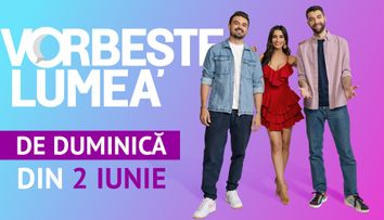 Vorbește lumea de duminică... și distracția este garantată la final de săptămână! În curând, la PRO TV!