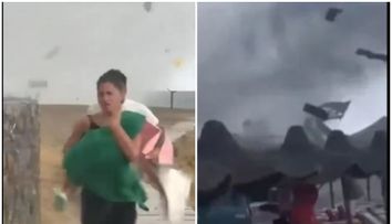 Imagini terifiante cu furtuna care a lovit coasta Siciliei în aceeași zi în care iahtul miliardarului Mike Lynch a fost scufundat de o tornadă ”Black Swan”