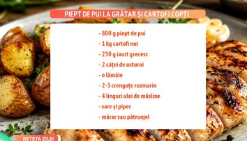 Secretele Majdei pentru un piept de pui fraged și cartofi noi perfecți. Rețeta care i-a cucerit pe toți în platoul „Vorbește Lumea”
