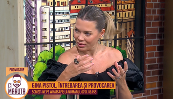 Gina Pistol a înroșit platoul lui Măruță cu un moment savuros: a spus ce îi place cel mai mult la partenerul Smiley și s-a lăsat cu râsete