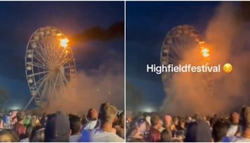 Panică la un cunoscut festival de muzică din Germania! O roată panoramică a luat foc, iar zeci de persoane au fost grav rănite