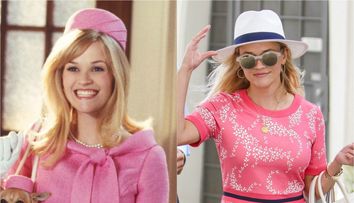Blonda de la Drept, 15 ani mai tarziu: Reese Witherspoon surprinsa intr-o tinuta care ne duce cu gandul la simpatica Elle Woods 
