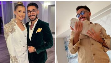 Armin Nicoară, nuntă și botez cu o mie de invitați, zeci de artiști, prezentatoare Bianca Drăgușanu, și opt perechi de nași! Mirii și-au pregătit intrarea chiar cu elicopterul: 