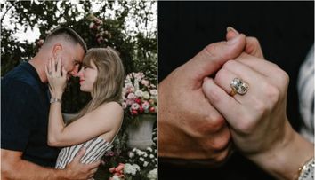 Taylor Swift și Travis Kelce s-au logodit! Sportivul a îngenuncheat în grădina lor plină de flori și i-a oferit inelul visurilor