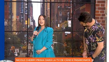 Nicole Cherry, prima apariție TV de când a anunțat că este însărcinată