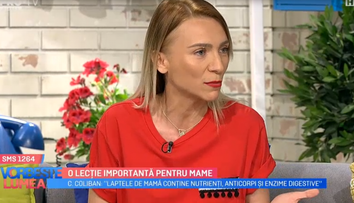 VIDEO O lecție importantă pentru mame oferită de Crina Coliban
