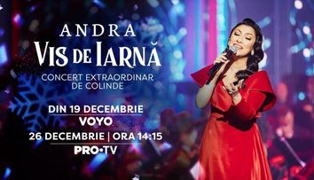 Andra, concert extraordinar de colinde la PRO TV! Vizionează „Vis de iarnă” pe VOYO