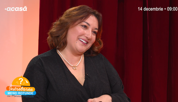 Ecaterina Ladin, dezvăluri la Întrebarea Mesei Rotunde: ”În seara când s-a difuzat primul episod Las Fierbinți, am început relația cu soțul meu”