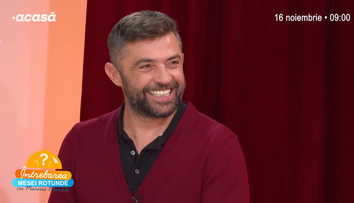 Lucian Ghimiși la Întrebarea Mesei Rotunde: ”Cu Anca Dinicu mă sărut, cu Anisia Gafton mă însor, iar cu Alex Bogdan...”