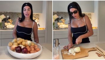 Georgina s-a apucat de gătit! Peste 36 de milioane de oameni s-au uitat la clipul în care iubita lui Ronaldo prepară omletă spaniolă: „Arată delicios! Vrem mai multe rețete!”