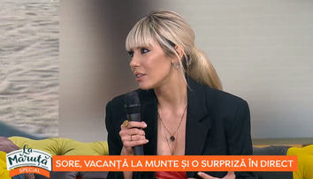 VIDEO Sore, vacanță la munte și o surpriză în direct