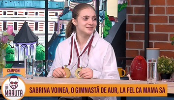 Cum s-a apucat de gimnastică Sabrina Voinea, tănăra de 15 ani care a câștigat două medalii de aur la Doha