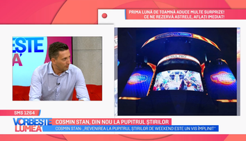 VIDEO Cosmin Stan, din nou la pupitrul Știrilor PRO TV