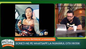Ruby, apariție incendiară La Măruță. Cum s-a descurcat la provocarea ”cărți pe îmbrăcate”