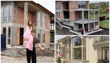 Denis Matros și Alexandra Blejan își trăiesc visul cu ochii. Deși au puțin peste 20 de ani, și-au construit deja o casă impresionantă, asemănătoare unui palat: „Încă ni se pare ireal”