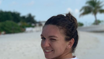 Simona Halep, senzație pe plajă. Imaginea de zeci de mii de like-uri în timp record