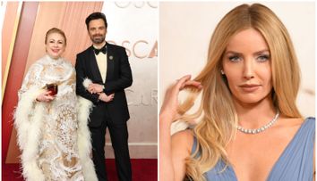 Sebastian Stan a preferat să defileze cu mama sa pe covorul roșu, dar și iubita lui a fost la înălțime. Cum a apărut Annabelle Wallis în noaptea Oscarurilor