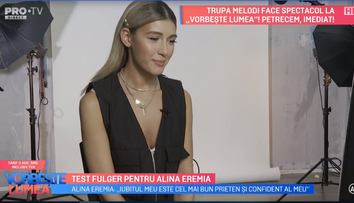 Test fulger pentru Alina Eremia. Ce răspuns a dat atunci când a fost intrebată dacă se căsătorește