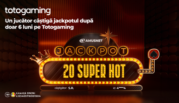 (P) Un jucător Totogaming a câștigat Jackpotul Amusnet după doar 6 luni pe platformă