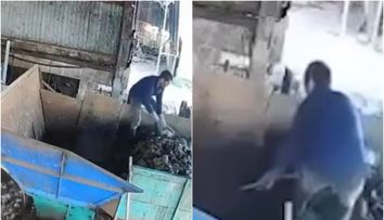 Tragedie într-o fabrică! Momentul în care un muncitor de 34 de ani este înghițit de un tocător industrial uriaș! Ce au surprins camerele de supraveghere