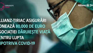 Allianz-Țiriac Asigurări susține lupta împotriva noului coronavirus și donează 80.000 de euro pentru dotarea spitalelor
