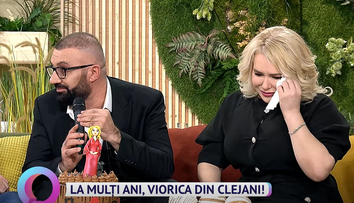 Viorica de la Clejani, cu ochii în lacrimi de ziua ei. Ce surprize i-au pregătit prietenii și Ioniță de la Clejani