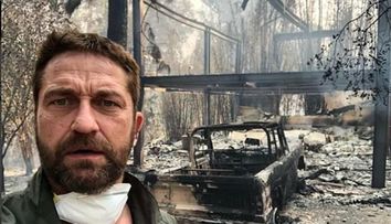 Gerard Butler e devastat. Casa sa din Malibu a ars din temelii