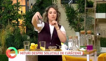 Miturile despre curățenie spulberate: adevărul despre oțet, bicarbonat și lămâie