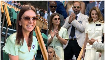 Simona Halep, apariție sofisticată în tribune la Wimbledon, în apropierea lui Kate Middleton. Ținuta elegantă în care s-a făcut remarcată