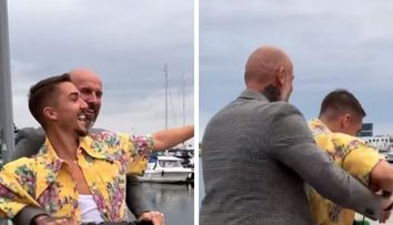 Emil Rengle și Cătălin Zmărăndescu, la plimbare pe aceeași trotinetă: 
