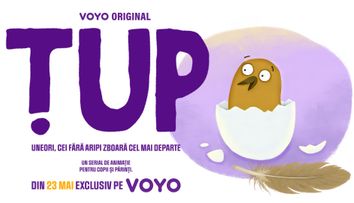 Andreea Esca, Amalia Enache, Paula Herlo si Cristian Leonte dau viață personajelor din ȚUP, primul serial de animație românesc de pe VOYO