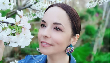 Imagine rară cu Violeta, fiica Andreei Marin. Fetița a moștenit trăsăturile frumoase ale mamei sale