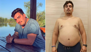 Alex Ghidush a slăbit 40 de kilograme în 3 luni și și-a cerut iubita de soție. Cum arată acum vlogger-ul