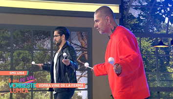 Vorba vine de la Fermă. Cum s-au descurcat Cezar Ouatu și Vali Bărbulescu la proba de echilibru