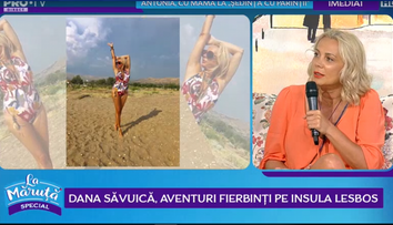 VIDEO Dana Săvuică, aventuri fierbinți pe insula Lesbos