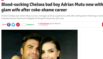 Mutu, ironizat de un tabloid britanic: Băutor de sânge, escapade cu starlete, cocaina. Acesta nu e un profil de Tinder obișnuit