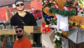 Imagini sfâșietoare la înmormântarea lui Mihai și a lui Armando, cei doi tineri care au murit în tragicul accident din Ploiești! Cum și-au luat adio rudele și prietenii lor