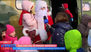 VIDEO Moș Crăciun, pe pământ românesc