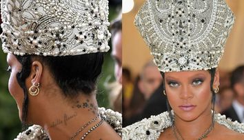 Rihanna, spectacol total, imbracata preoteste. Cum arata outfitul ei