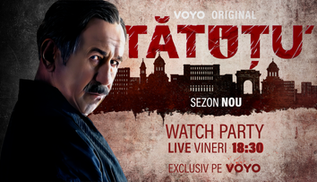 Actorii din TĂTUȚU’ își dau întâlnire LIVE, pe VOYO, cu fanii serialului,  chiar înainte de debutul noului sezon
