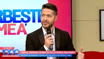 Jorge, despre căsnicia cu o femeie mai mare