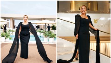 Andreea Esca, apariție spectaculoasă la Cannes 2026. Prezentatoarea a vorbit cu Sebastian Stan și Cristian Mungiu