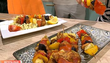 Majda a venit cu soluția pentru masa de vară! Frigărui fragede și couscous aromat, gata în câțiva pași
