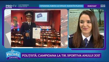 VIDEO Polițista Laura Coman, sportiva anului 2017