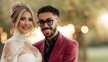 Tort de 2,5 metri la nunta lui Armin Nicoară și a Claudiei Puican. O capodoperă dulce, gândită special pentru marele eveniment