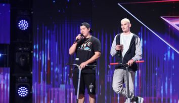 Românii au talent 2021: Alin Adam și Gabriel Săndulescu, acrobații spectaculoase cu trotinetele