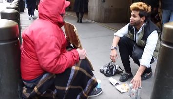 Experiment social. Trei optiuni, o singura posibilitate: alcool, mancare sau bani. Ce au ales oamenii strazii