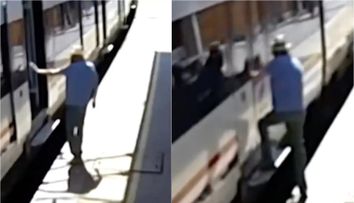 Momentul cumplit în care un pensionar de 85 de ani rămâne prins în ușile unui tren aflat pe punctul de a pleca din stație. Ce a urmat