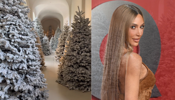 Kim Kardashian și-a decorat conacul de 60 de milioane $ cu zeci de brazi de Crăciun | FOTO