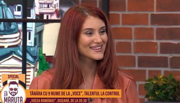 Tânara cu 9 nume și mult talent, care a impresionat la Vocea României, a venit și La Măruță